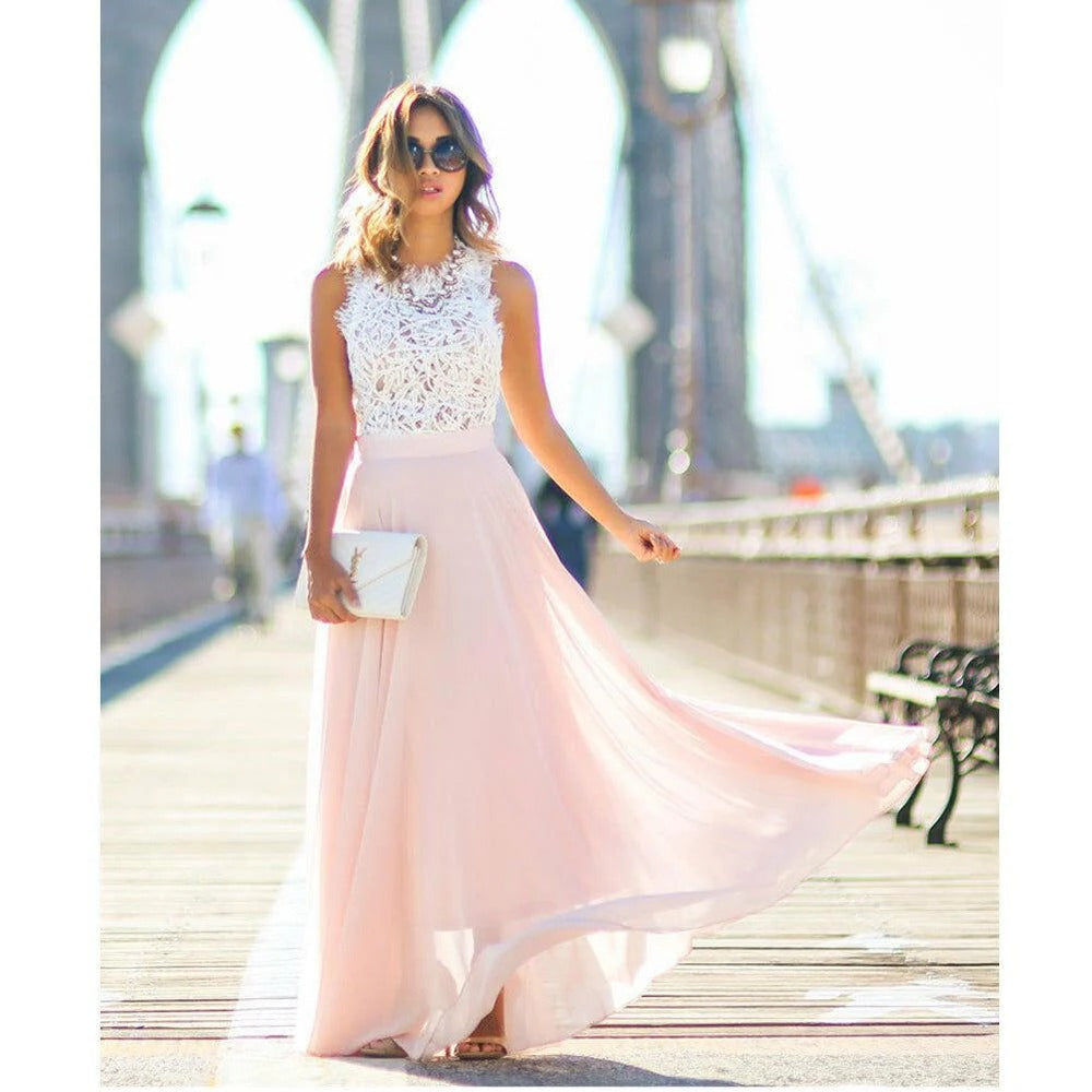 Lace Bodice Maxi Dress for Women