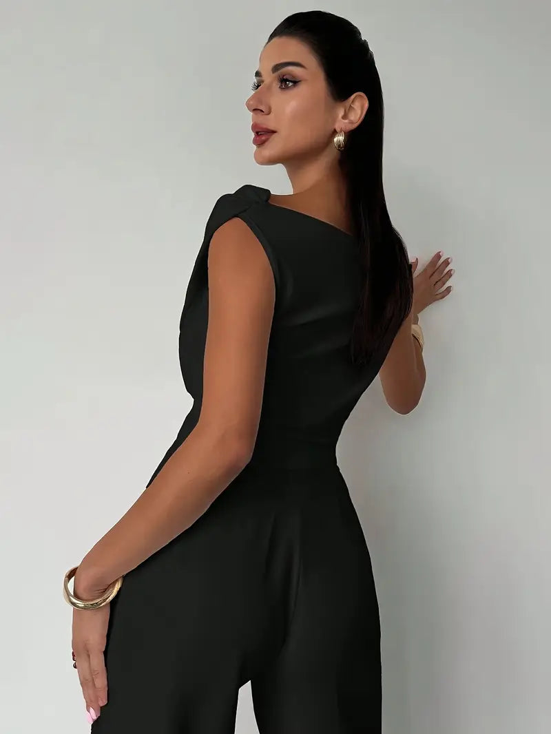 Draped One-Shoulder Top for Women
