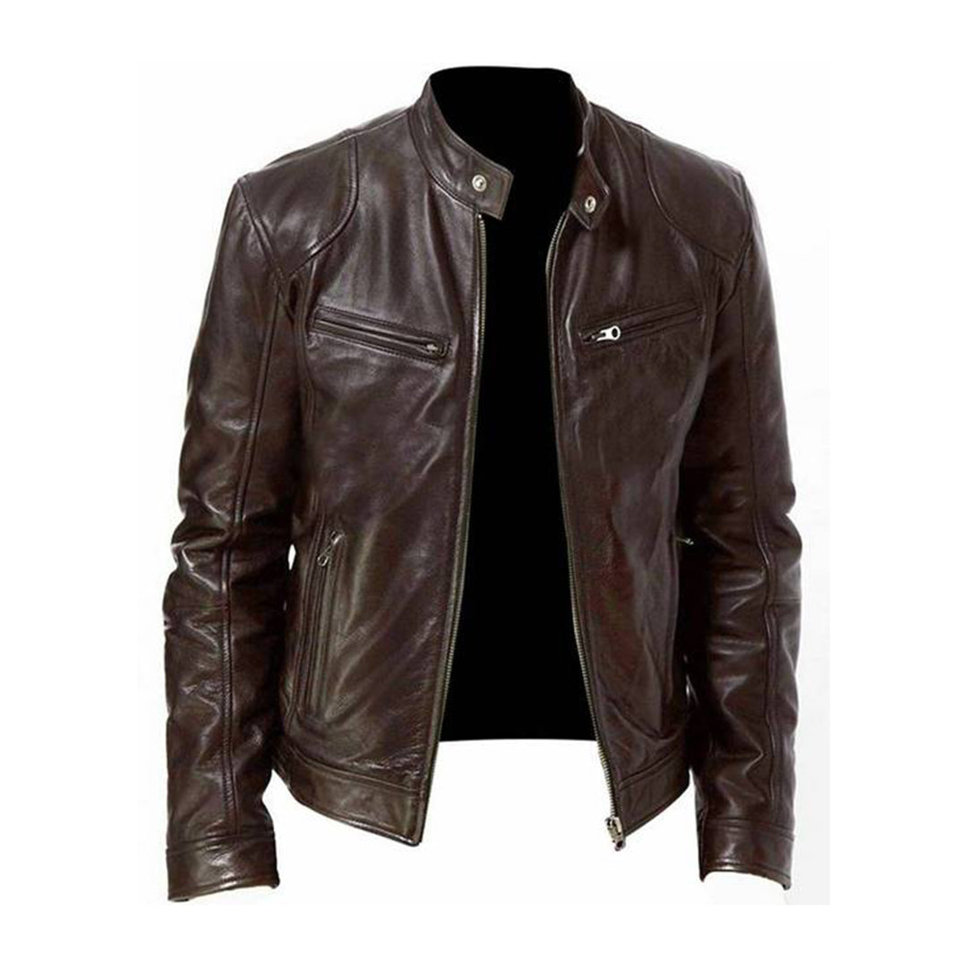 Lightweight Leather Summer Jacket for Men