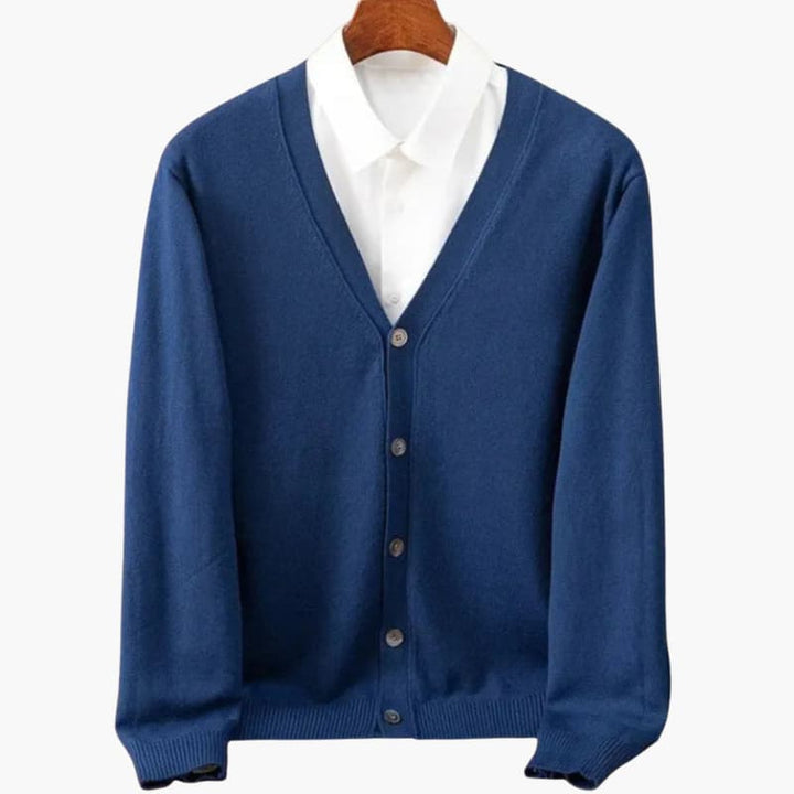 V-Neck Button Cardigan for Men