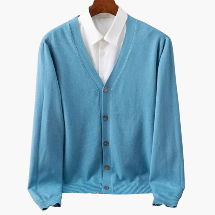 V-Neck Button Cardigan for Men