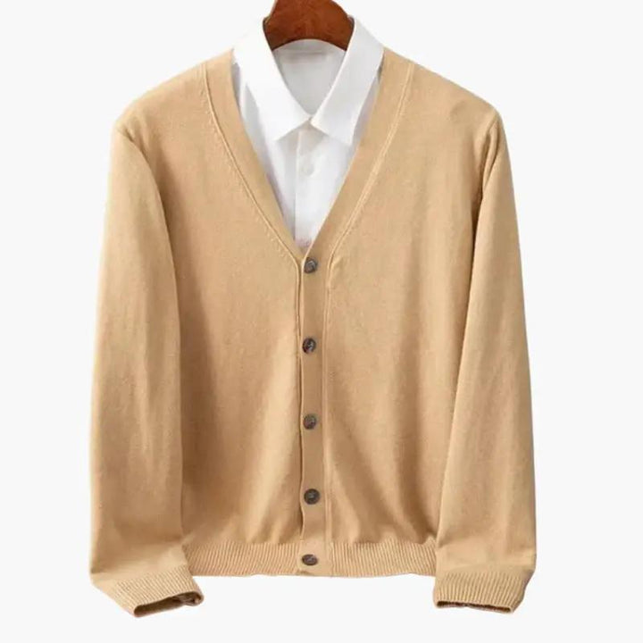 V-Neck Button Cardigan for Men