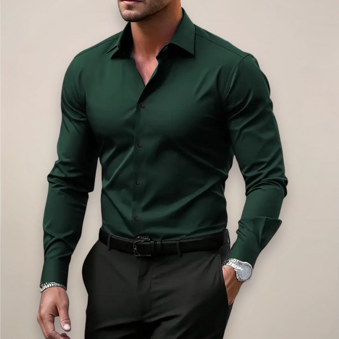 Slim Fit Long Sleeve Shirt for Men