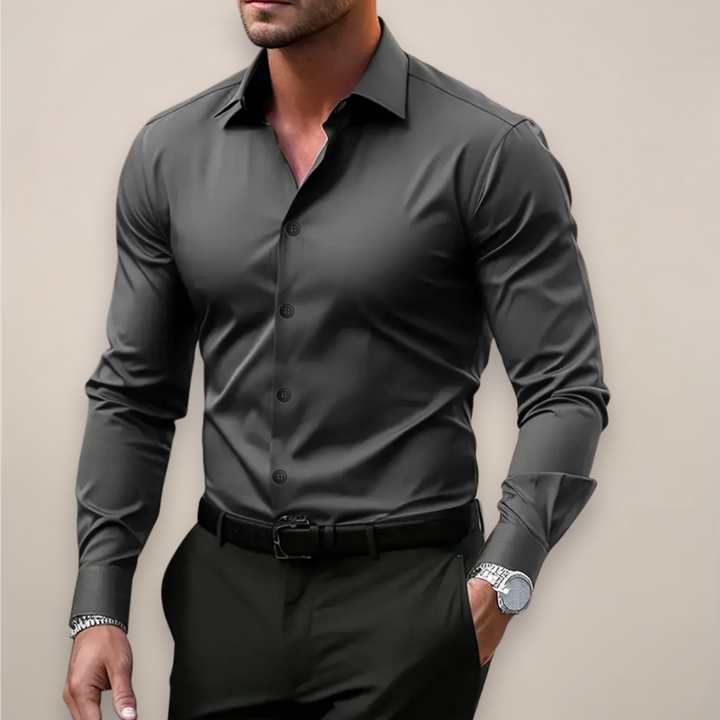 Slim Fit Long Sleeve Shirt for Men