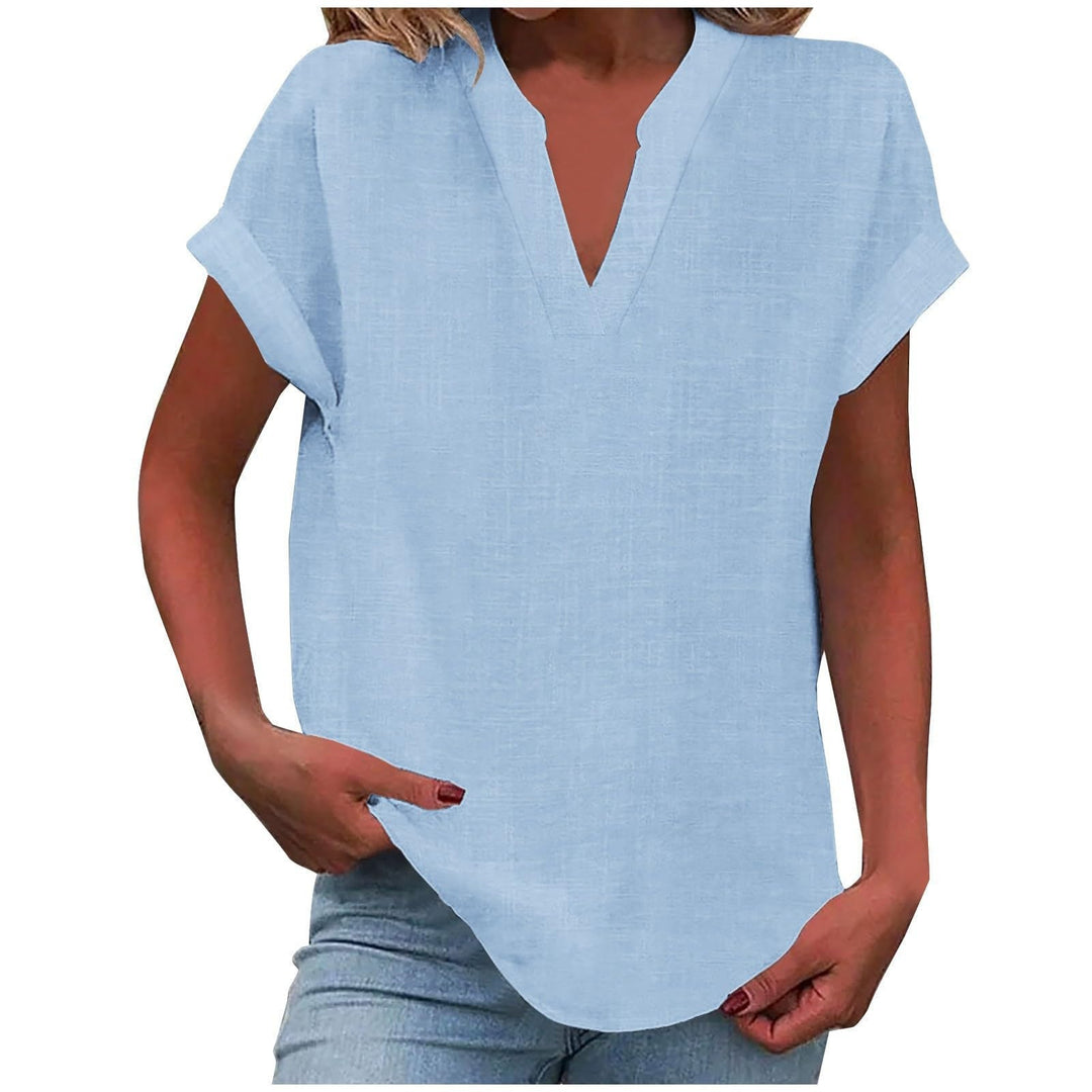 V-Neck Relaxed Fit T-Shirt for Women