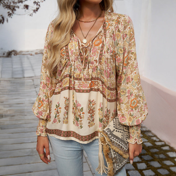 Floral Loose Blouse for Women