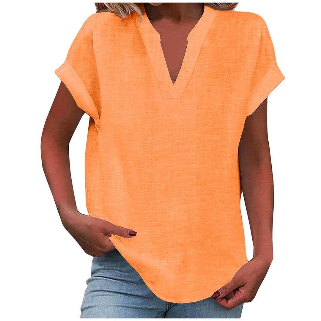V-Neck Relaxed Fit T-Shirt for Women