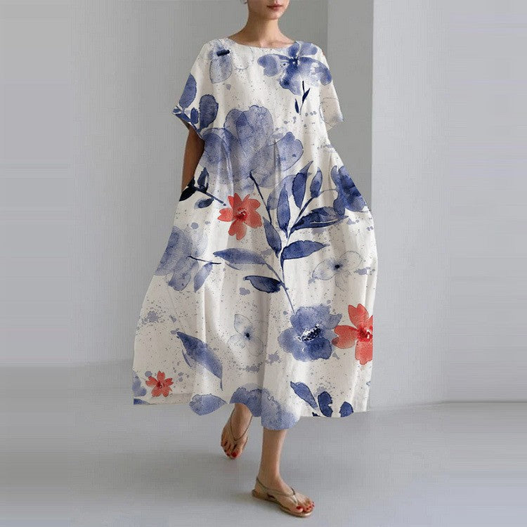 Floral Print Maxi Dress for Women