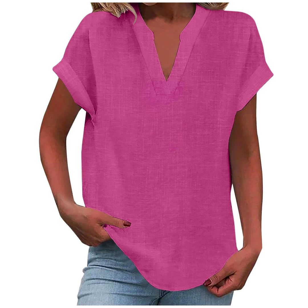V-Neck Relaxed Fit T-Shirt for Women