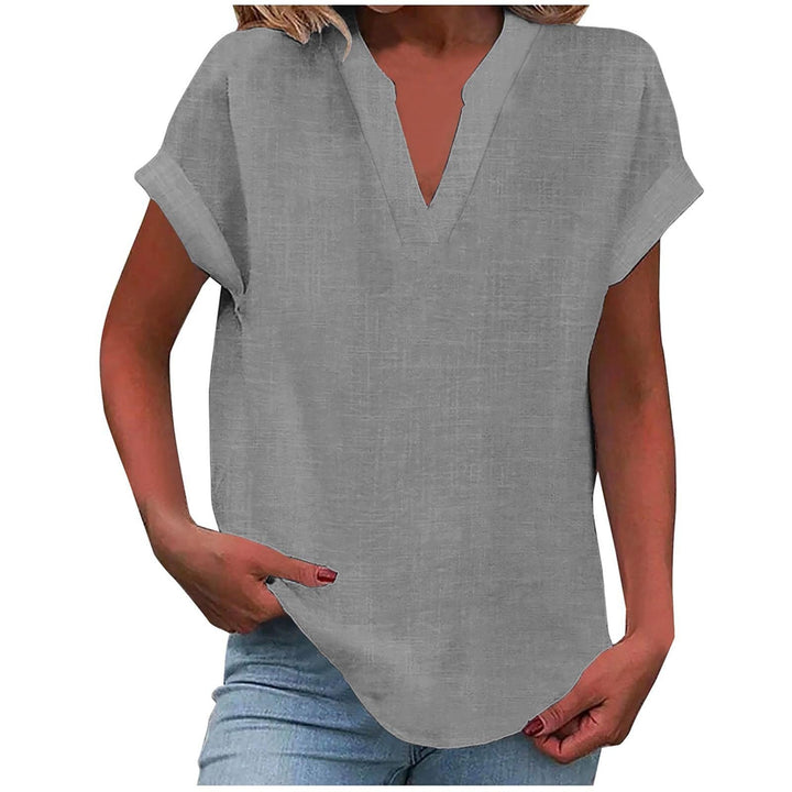 V-Neck Relaxed Fit T-Shirt for Women