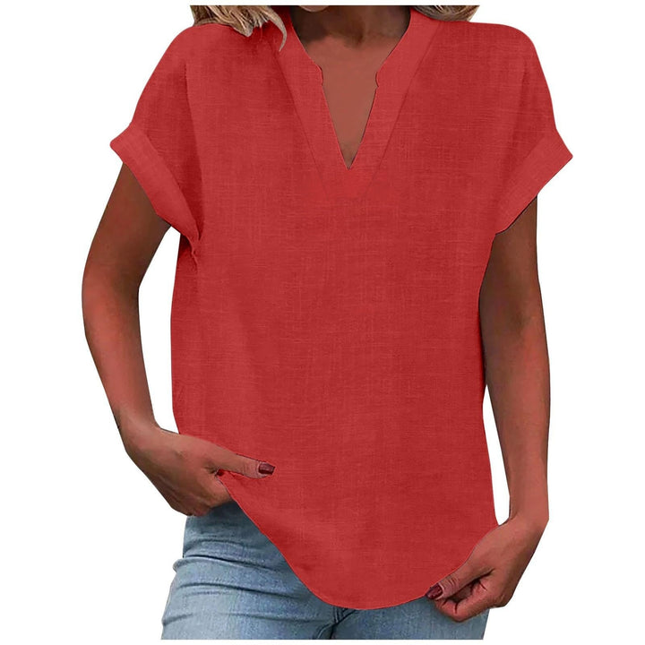 V-Neck Relaxed Fit T-Shirt for Women