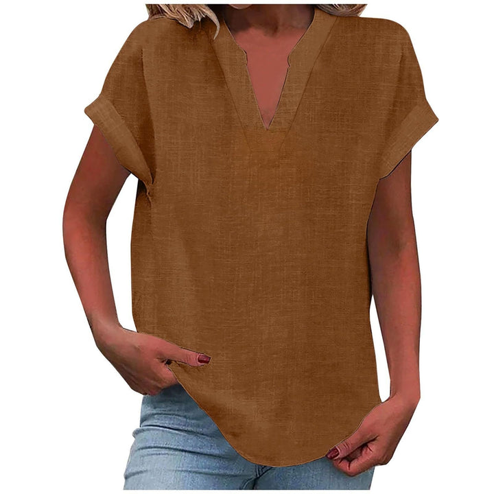 V-Neck Relaxed Fit T-Shirt for Women