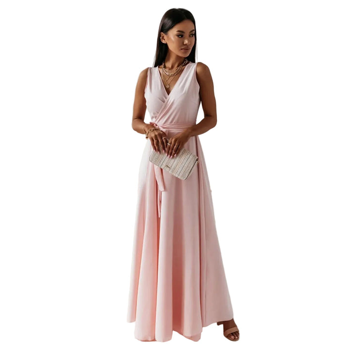 Sleeveless Wrap Maxi Dress for Women