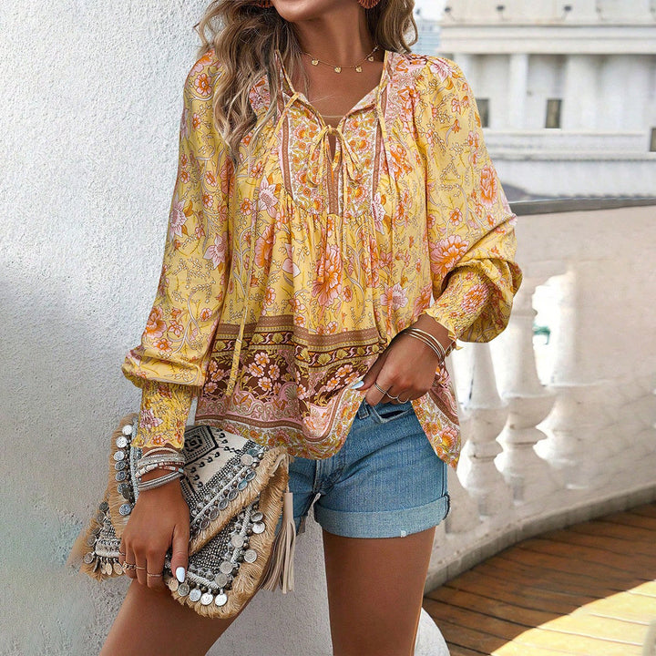 Floral Loose Blouse for Women