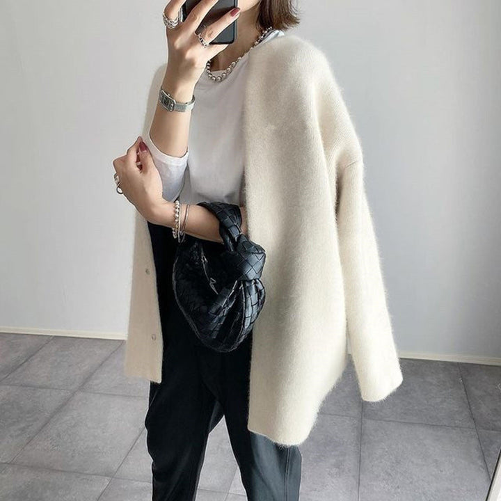 Long Open-Front Cardigan for Women
