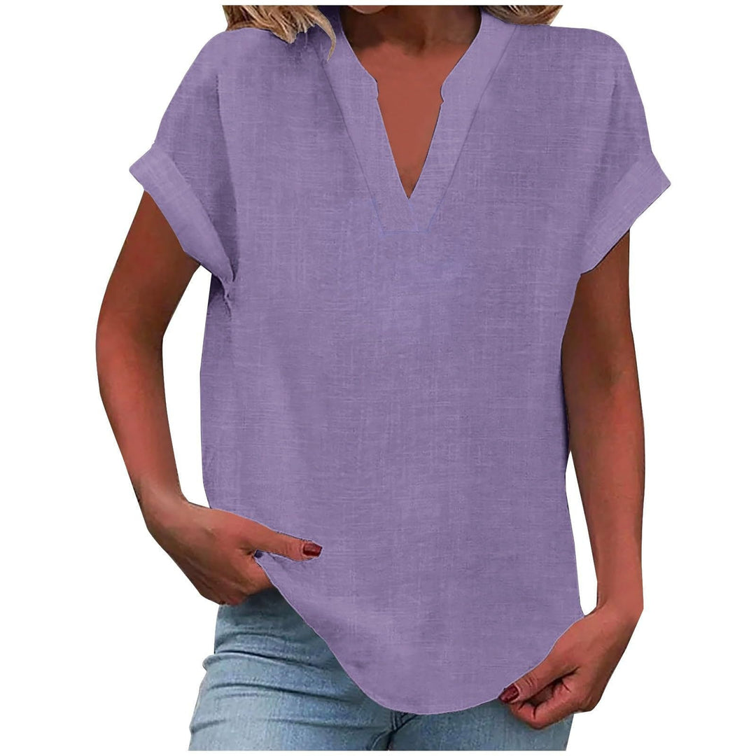 V-Neck Relaxed Fit T-Shirt for Women