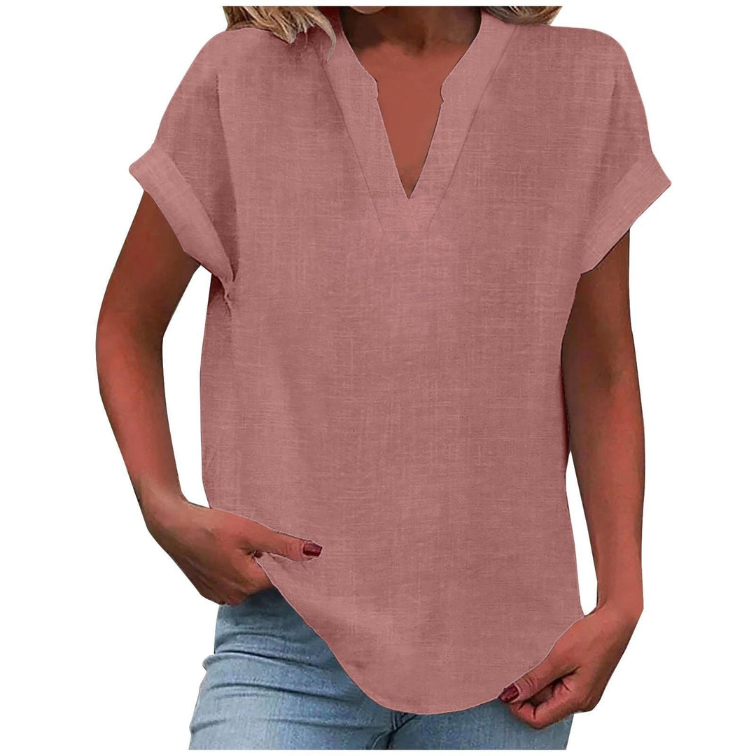 V-Neck Relaxed Fit T-Shirt for Women