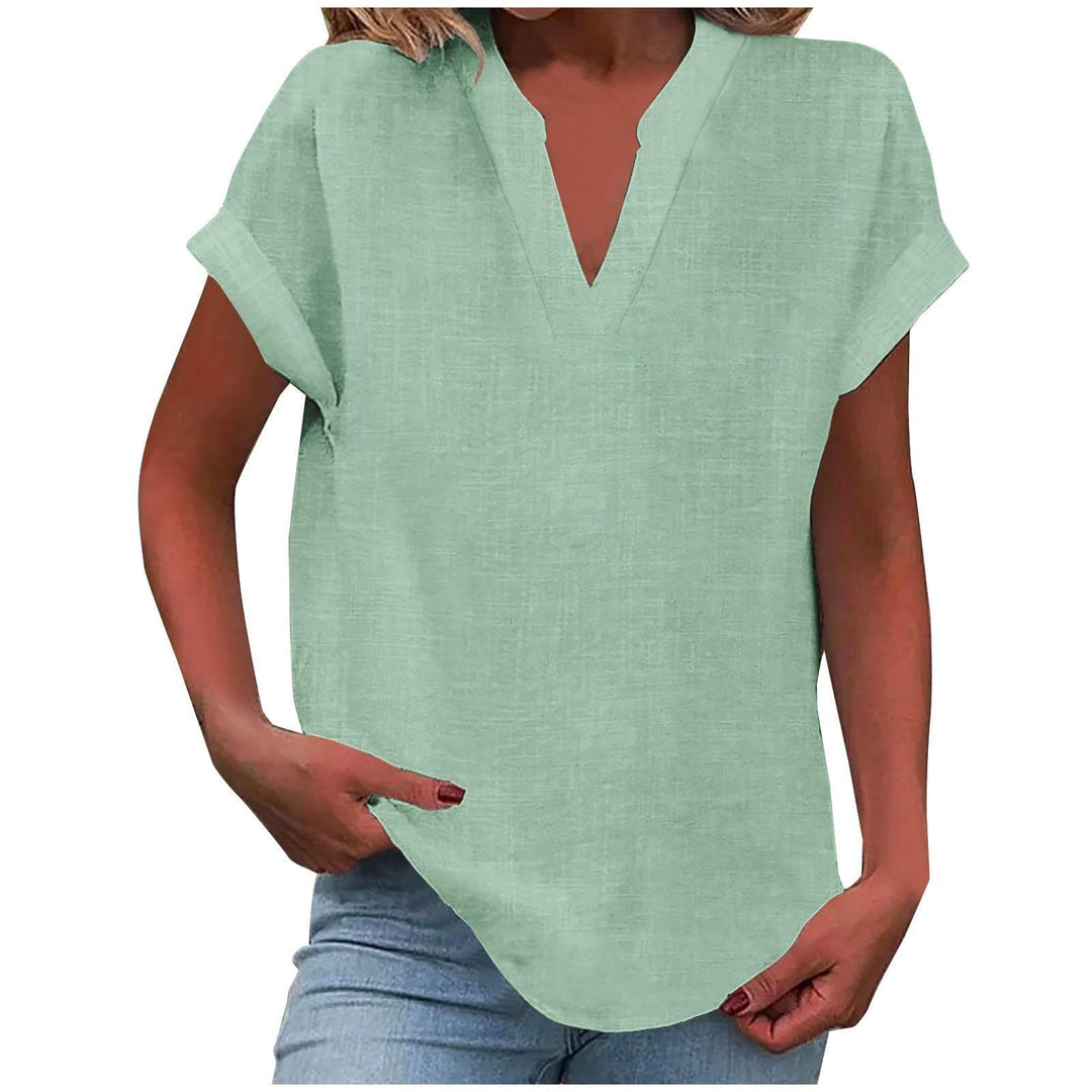 V-Neck Relaxed Fit T-Shirt for Women