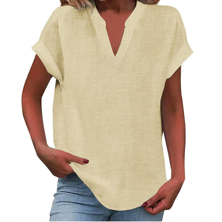 V-Neck Relaxed Fit T-Shirt for Women