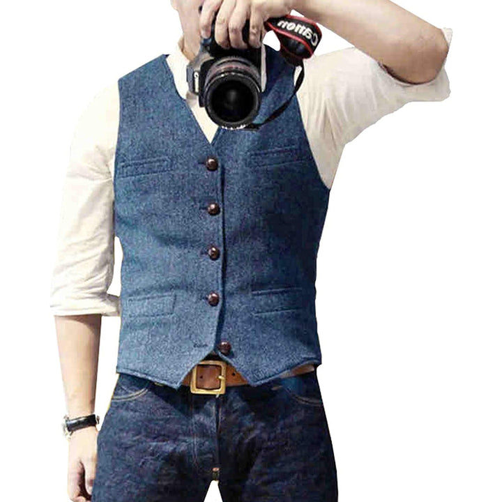 Slim Fit Summer Vest for Men