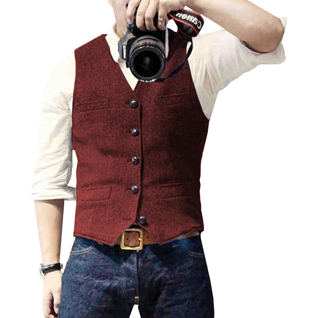 Slim Fit Summer Vest for Men