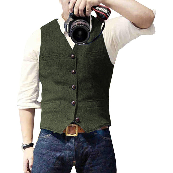 Slim Fit Summer Vest for Men