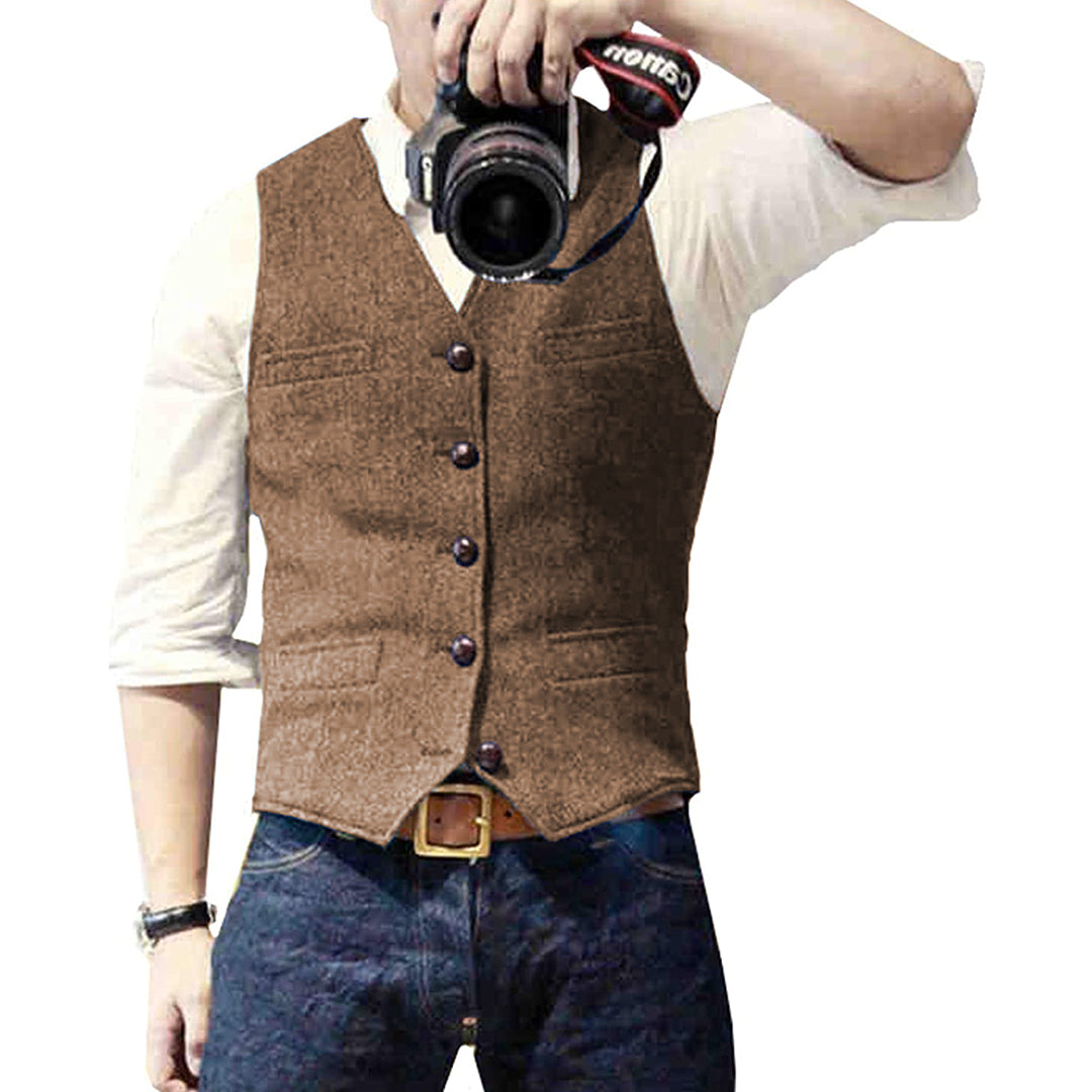 Slim Fit Summer Vest for Men