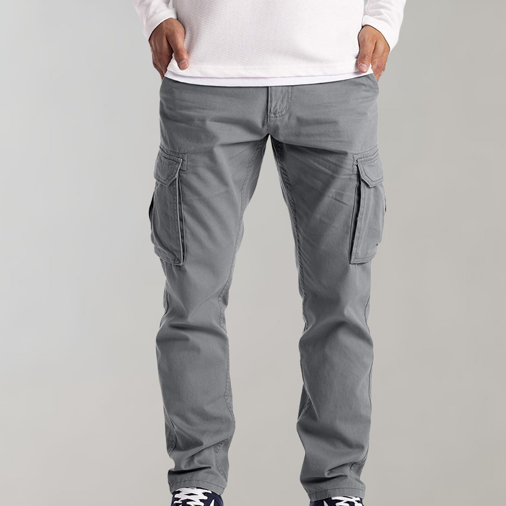 Multi Pocket Slim Fit Cargo Pants for Men