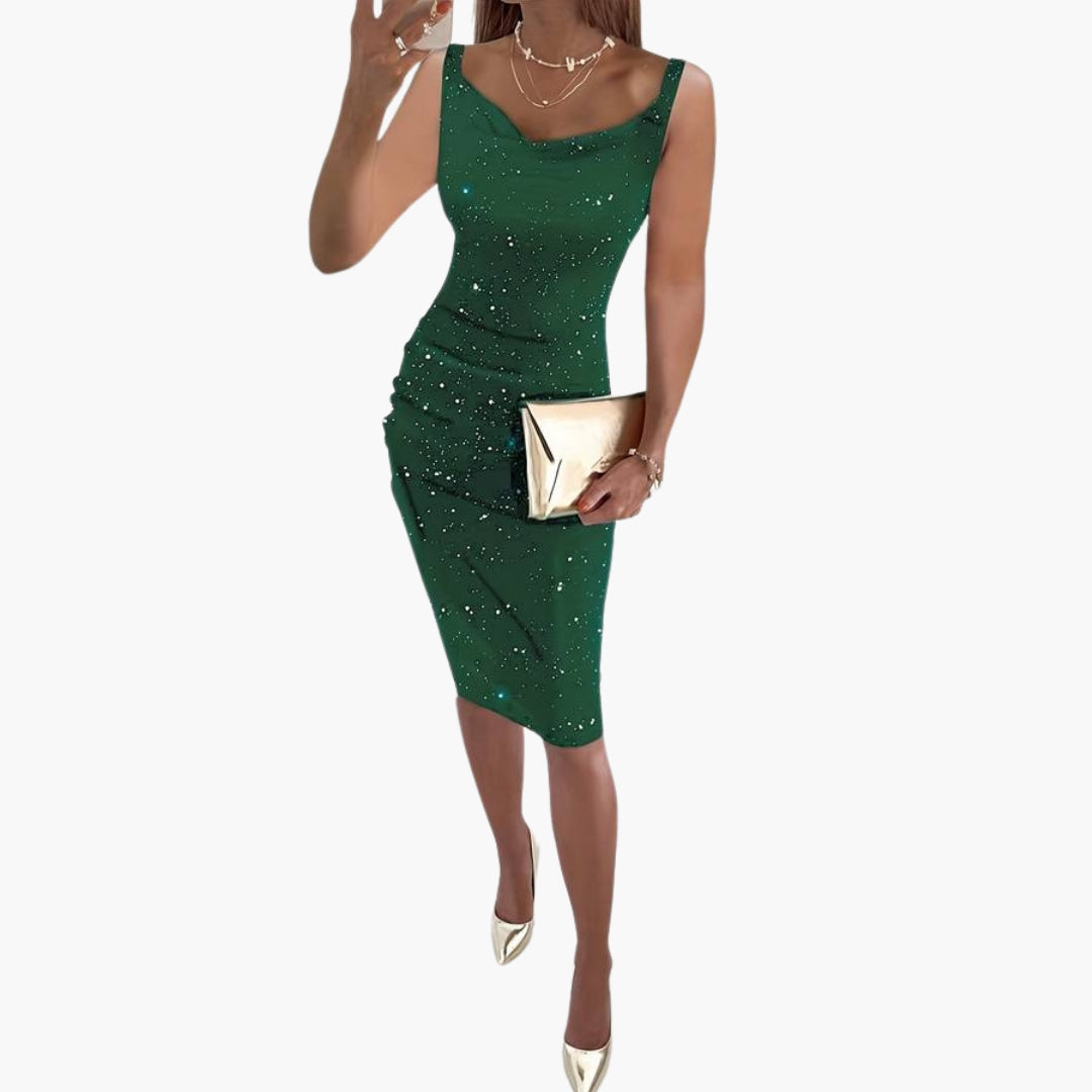 Sequin Sleeveless Midi Dress for Women