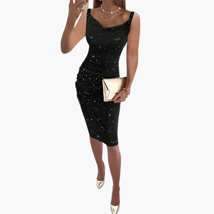 Sequin Sleeveless Midi Dress for Women