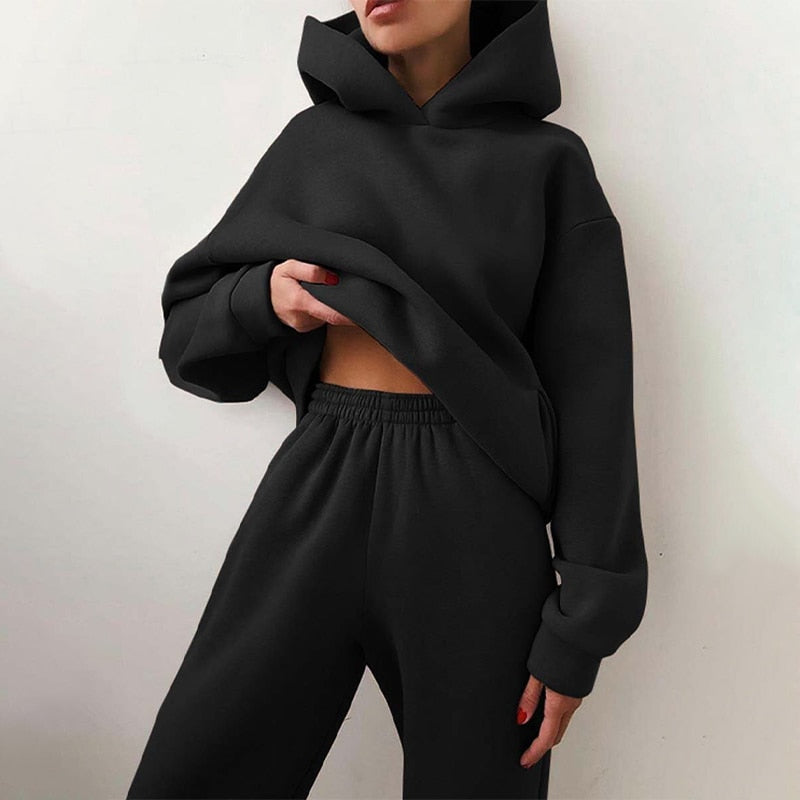 Oversized Hoodie and Jogger Set for Women