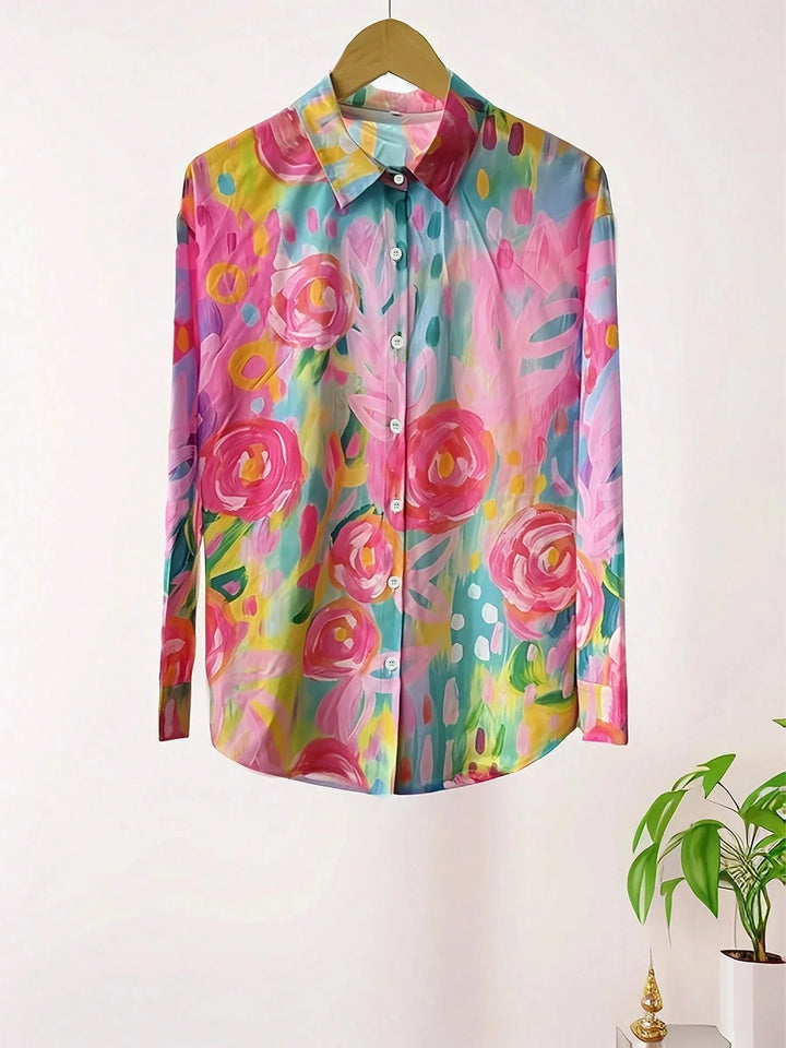 Printed Relaxed Blouse for Women