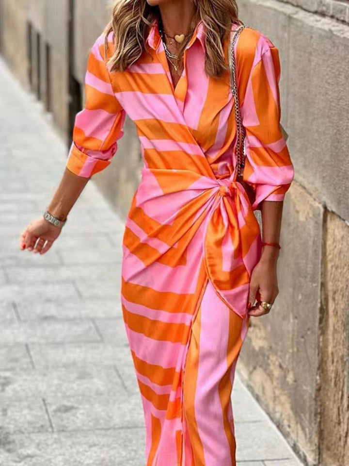 Printed Sleeveless Midi Dress for Women
