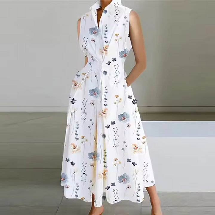 Button-Down Shirt Maxi Dress for Women