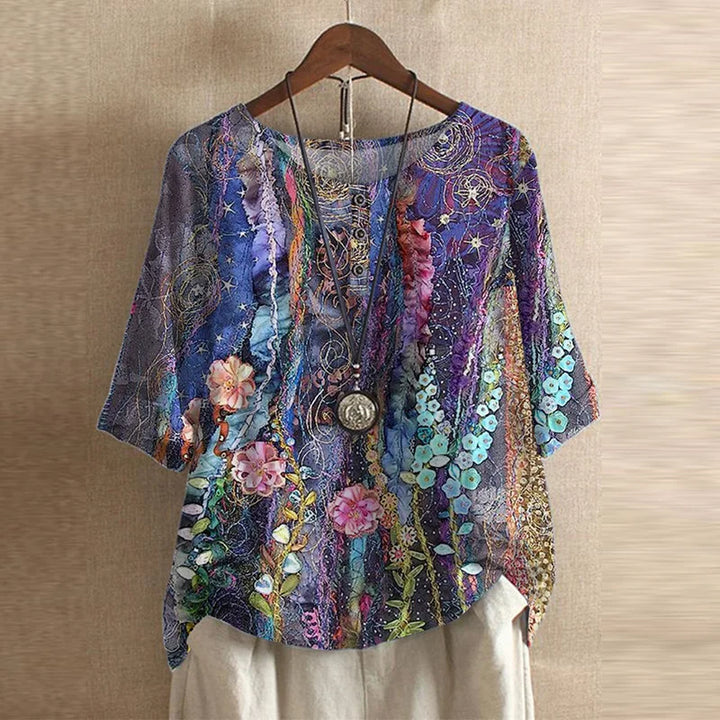 Printed Bohemian Blouse for Women