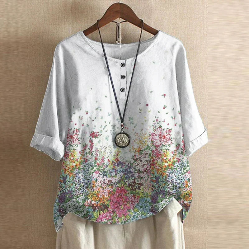 Printed Bohemian Blouse for Women