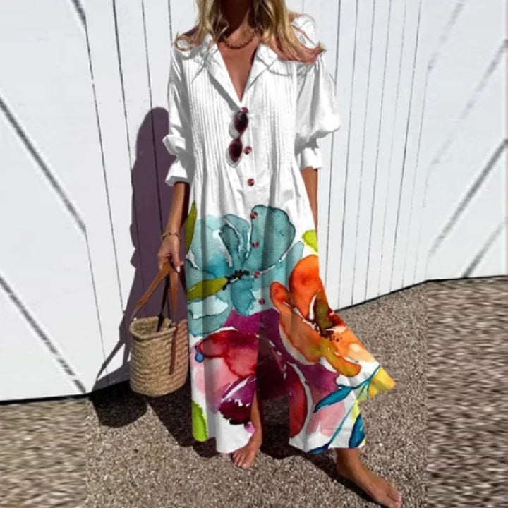 Printed Boho Maxi Dress for Women