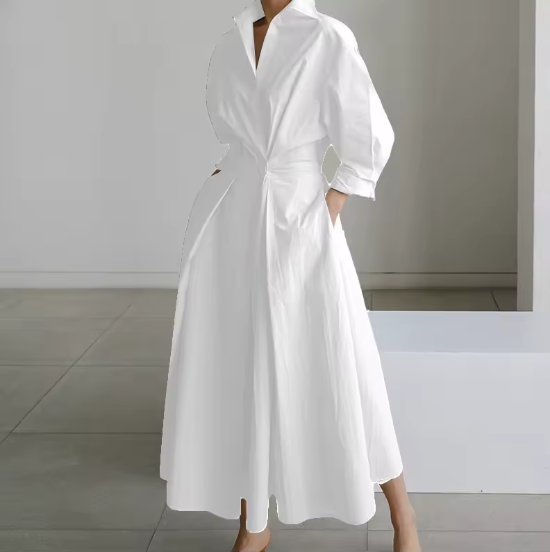 Button-Down Shirt Maxi Dress for Women
