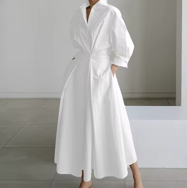 Button-Down Shirt Maxi Dress for Women
