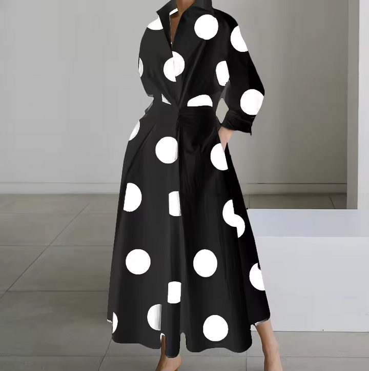 Button-Down Shirt Maxi Dress for Women