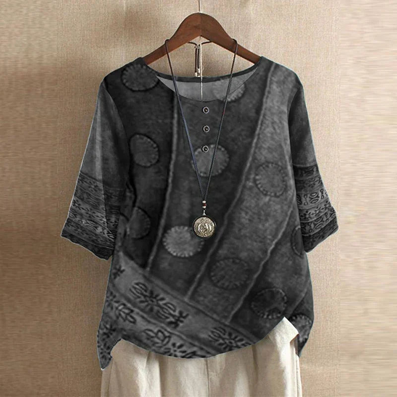 Printed Bohemian Blouse for Women