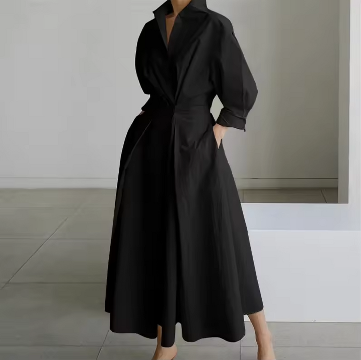 Button-Down Shirt Maxi Dress for Women