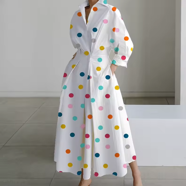 Button-Down Shirt Maxi Dress for Women