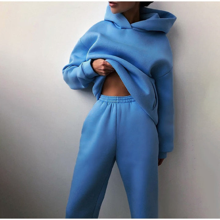 Oversized Hoodie and Jogger Set for Women