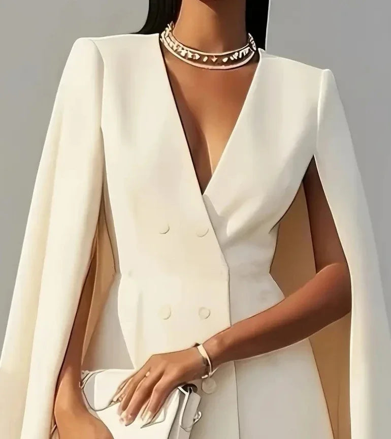 Double-Breasted Shawl Collar Mini Dress for Women