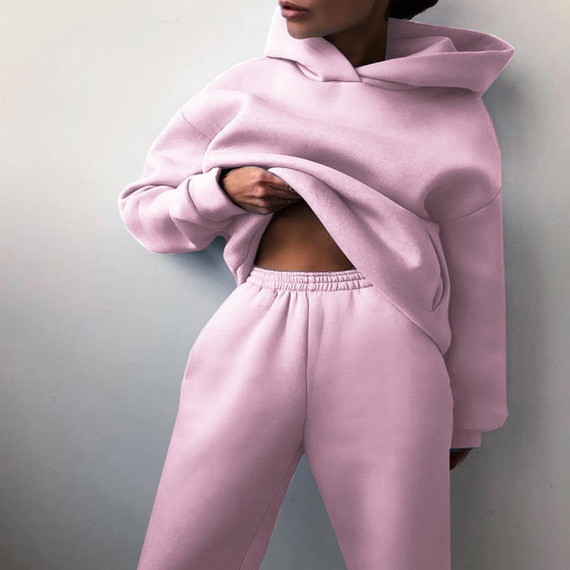 Oversized Hoodie and Jogger Set for Women