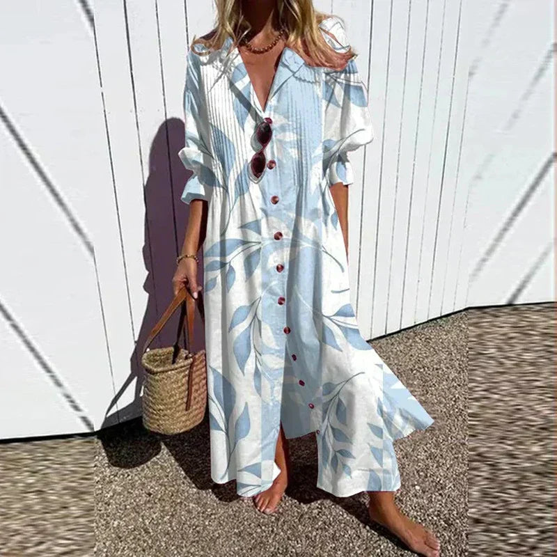 Printed Boho Maxi Dress for Women