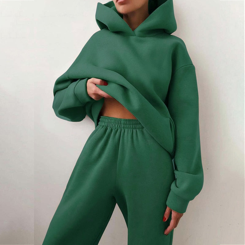 Oversized Hoodie and Jogger Set for Women