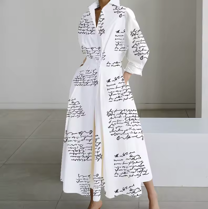 Button-Down Shirt Maxi Dress for Women
