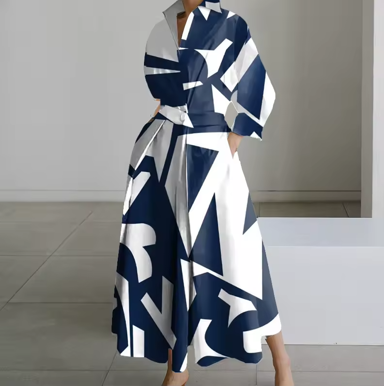 Button-Down Shirt Maxi Dress for Women